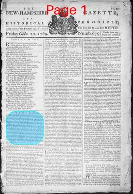 Page thumbnail for The New Hampshire Gazette And Historical Chronicle