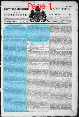 Page thumbnail for The New Hampshire Gazette And Historical Chronicle