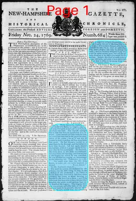 Page thumbnail for The New Hampshire Gazette And Historical Chronicle