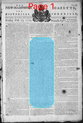 Page thumbnail for The New Hampshire Gazette And Historical Chronicle