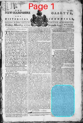 Page thumbnail for The New Hampshire Gazette And Historical Chronicle