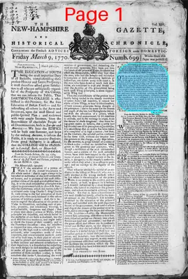 Page thumbnail for The New Hampshire Gazette And Historical Chronicle