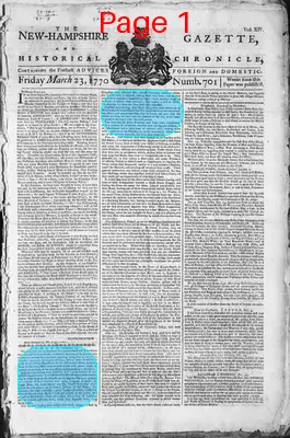 Page thumbnail for The New Hampshire Gazette And Historical Chronicle