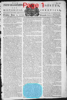 Page thumbnail for The New Hampshire Gazette And Historical Chronicle