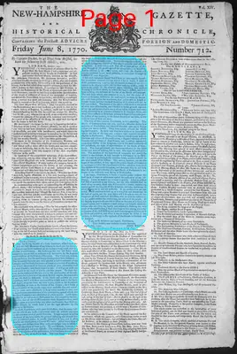 Page thumbnail for The New Hampshire Gazette And Historical Chronicle