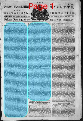 Page thumbnail for The New Hampshire Gazette And Historical Chronicle