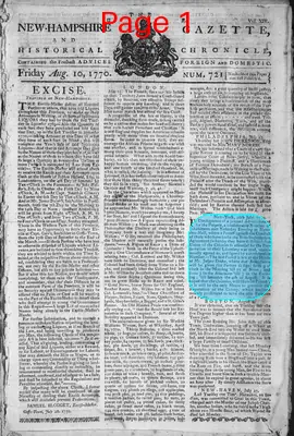 Page thumbnail for The New Hampshire Gazette And Historical Chronicle
