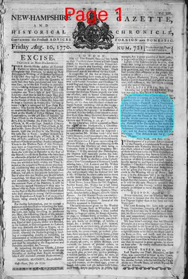 Page thumbnail for The New Hampshire Gazette And Historical Chronicle