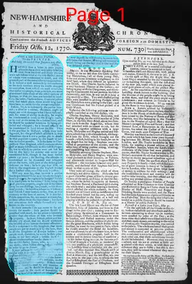 Page thumbnail for The New Hampshire Gazette And Historical Chronicle
