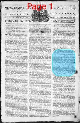 Page thumbnail for The New Hampshire Gazette And Historical Chronicle