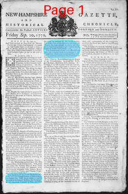 Page thumbnail for The New Hampshire Gazette And Historical Chronicle