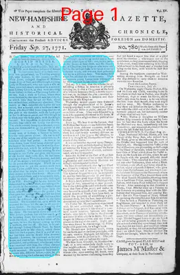 Page thumbnail for The New Hampshire Gazette And Historical Chronicle