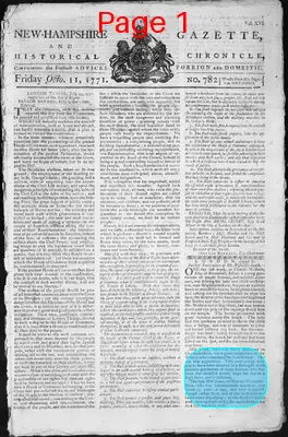 Page thumbnail for The New Hampshire Gazette And Historical Chronicle
