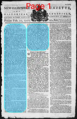 Page thumbnail for The New Hampshire Gazette And Historical Chronicle