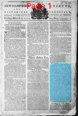 Page thumbnail for The New Hampshire Gazette And Historical Chronicle