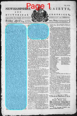 Page thumbnail for The New Hampshire Gazette And Historical Chronicle