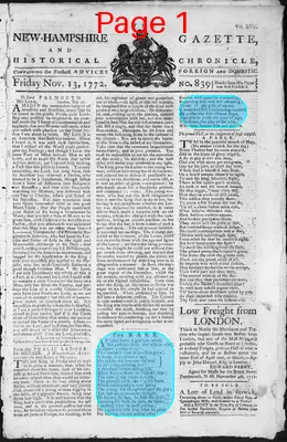 Page thumbnail for The New Hampshire Gazette And Historical Chronicle