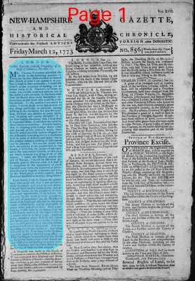 Page thumbnail for The New Hampshire Gazette And Historical Chronicle
