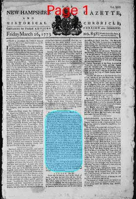 Page thumbnail for The New Hampshire Gazette And Historical Chronicle
