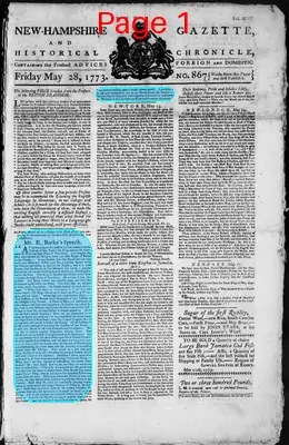 Page thumbnail for The New Hampshire Gazette And Historical Chronicle