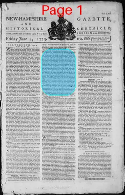 Page thumbnail for The New Hampshire Gazette And Historical Chronicle