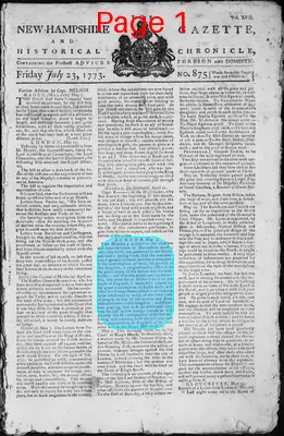 Page thumbnail for The New Hampshire Gazette And Historical Chronicle