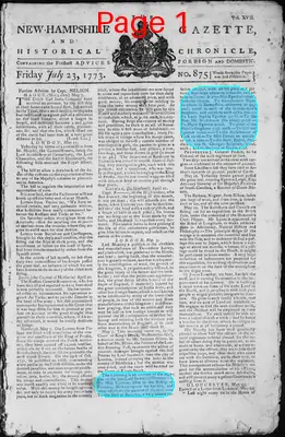 Page thumbnail for The New Hampshire Gazette And Historical Chronicle
