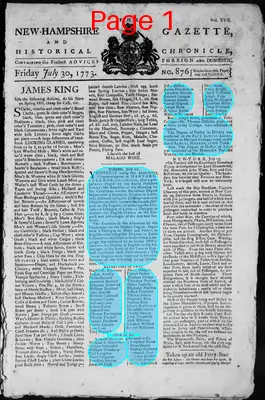 Page thumbnail for The New Hampshire Gazette And Historical Chronicle