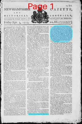 Page thumbnail for The New Hampshire Gazette And Historical Chronicle