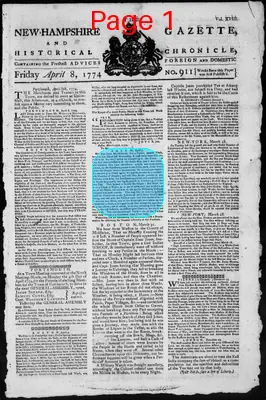 Page thumbnail for The New Hampshire Gazette And Historical Chronicle