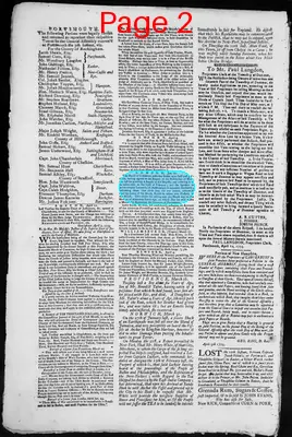 Page thumbnail for The New Hampshire Gazette And Historical Chronicle