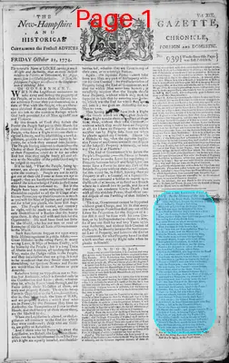 Page thumbnail for The New Hampshire Gazette And Historical Chronicle