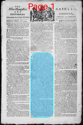 Page thumbnail for The New Hampshire Gazette And Historical Chronicle