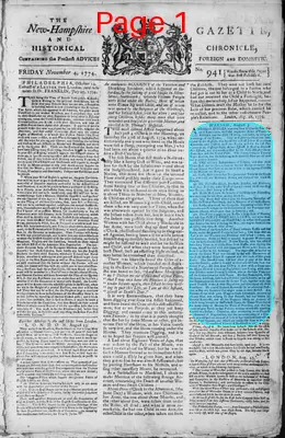 Page thumbnail for The New Hampshire Gazette And Historical Chronicle