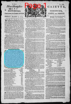Page thumbnail for The New Hampshire Gazette And Historical Chronicle