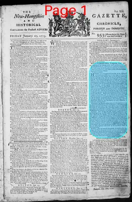 Page thumbnail for The New Hampshire Gazette And Historical Chronicle