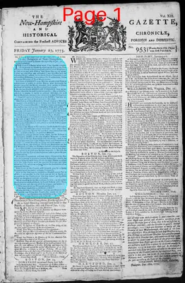 Page thumbnail for The New Hampshire Gazette And Historical Chronicle