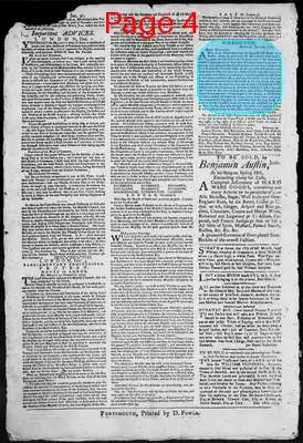 Page thumbnail for The New Hampshire Gazette And Historical Chronicle