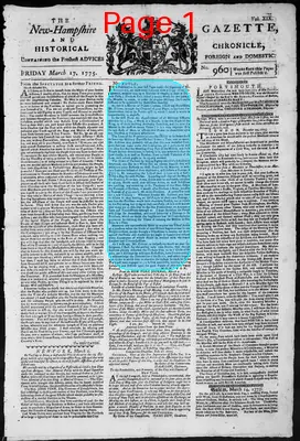 Page thumbnail for The New Hampshire Gazette And Historical Chronicle