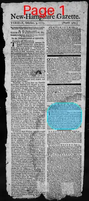 Page thumbnail for The New Hampshire Gazette And Historical Chronicle