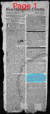 Page thumbnail for The New Hampshire Gazette And Historical Chronicle