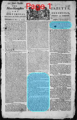 Page thumbnail for The New Hampshire Gazette And Historical Chronicle