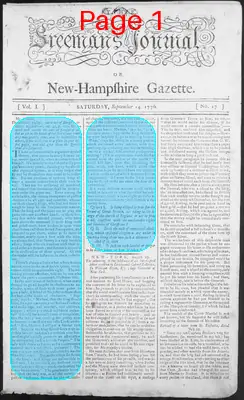 Page thumbnail for The Freeman's Journal, Or, New Hampshire Gazette