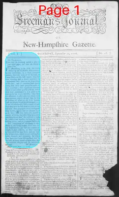 Page thumbnail for The Freeman's Journal, Or, New Hampshire Gazette