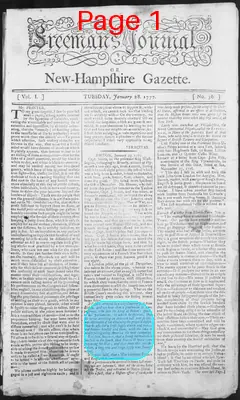 Page thumbnail for The Freeman's Journal, Or, New Hampshire Gazette
