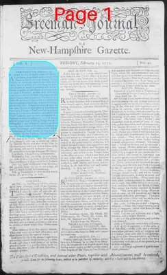 Page thumbnail for The Freeman's Journal, Or, New Hampshire Gazette