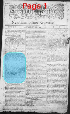Page thumbnail for The Freeman's Journal, Or, New Hampshire Gazette