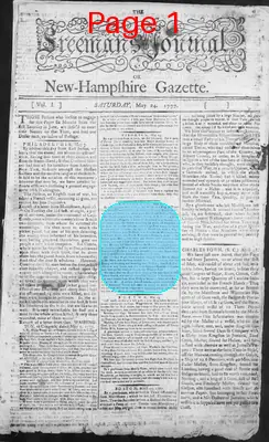 Page thumbnail for The Freeman's Journal, Or, New Hampshire Gazette