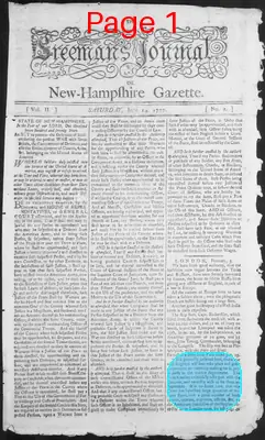 Page thumbnail for The Freeman's Journal, Or, New Hampshire Gazette