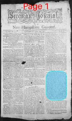 Page thumbnail for The Freeman's Journal, Or, New Hampshire Gazette